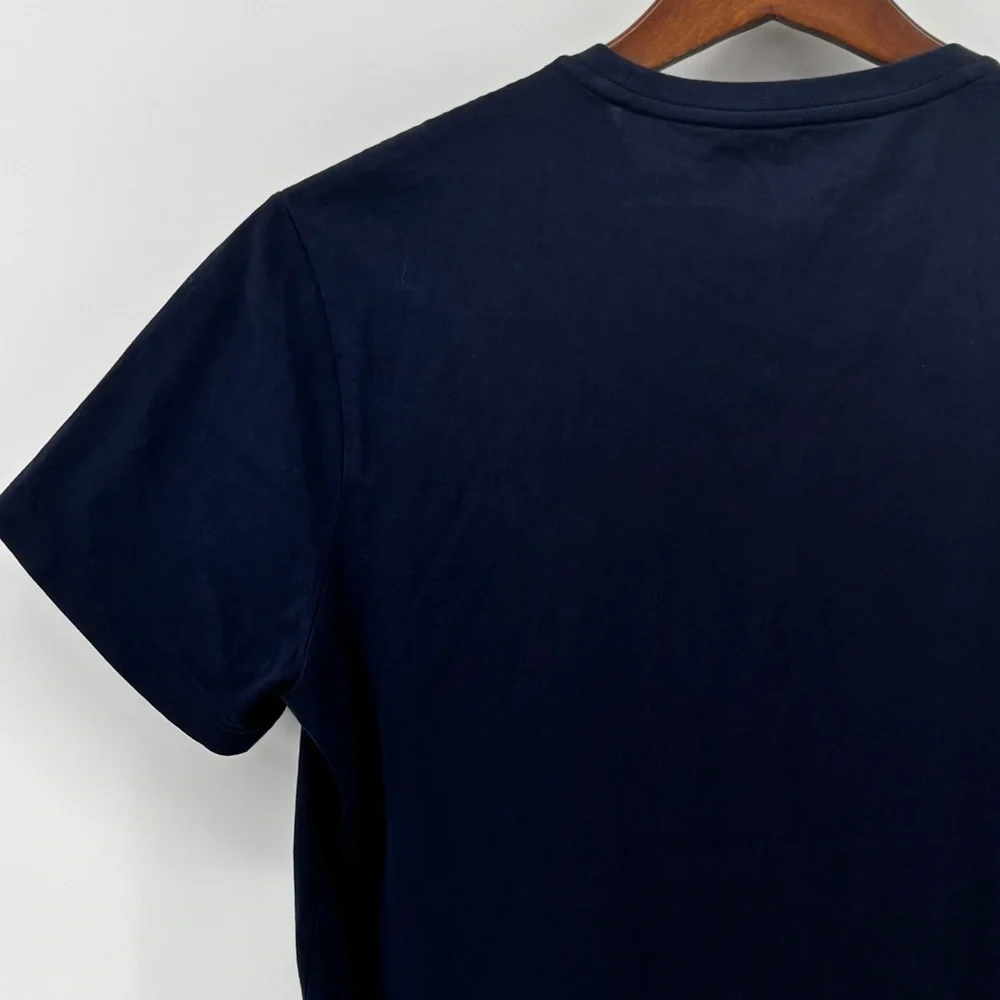 Polo Ralph Lauren Mens Navy Blue‎ Red Pony Short Sleeve T-Shirt Size LG